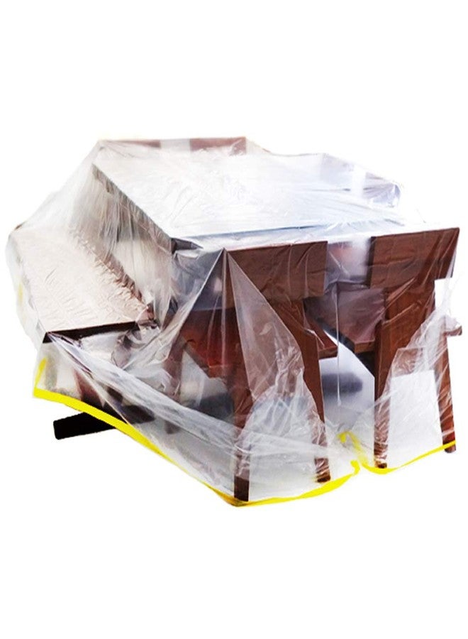Ruibo Large Sofa Couch Cover for Furniture Protector Cover / Waterproof Plastic Drop Cloth / Clear Plastic Tarp for Painting,Moving and Long Term Storage, / 12 sq.ft,146”lx106”w - Image 1